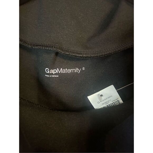 Gap Maternity Small Black Dress Cowl Neck Short Sleeve Nwt (4202) - Picture 2 of 4